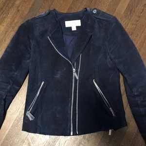 Michael Michael Kors suede double zip jacket